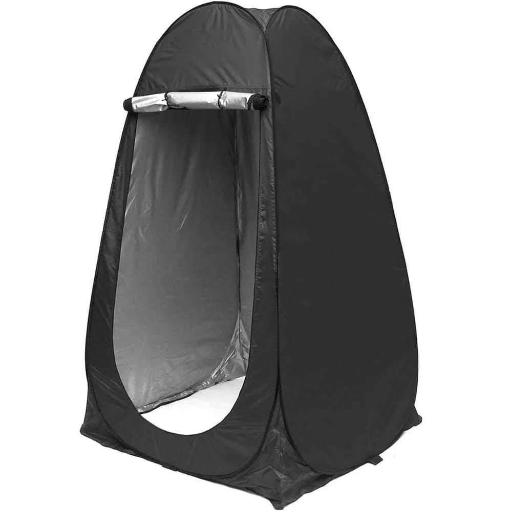 Pop up shower toilet tent