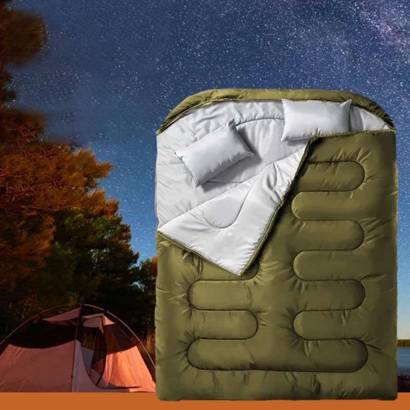Waterproof double winter sleeping bag