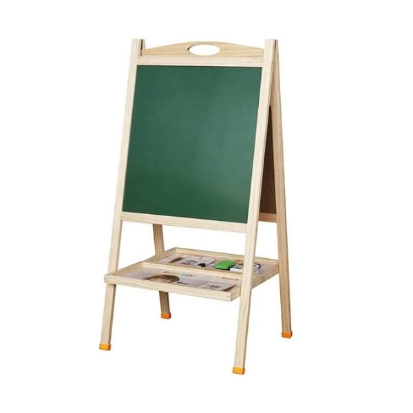 Educational double sided wooden puzzle board