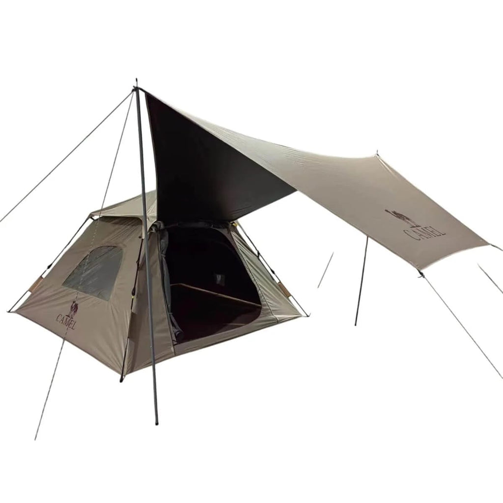 2 in 1 Family camping tent with canopy