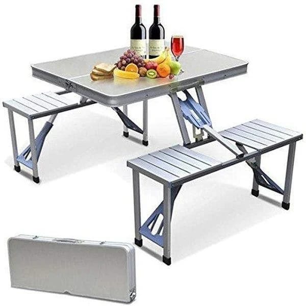 Aluminium folding picnic table