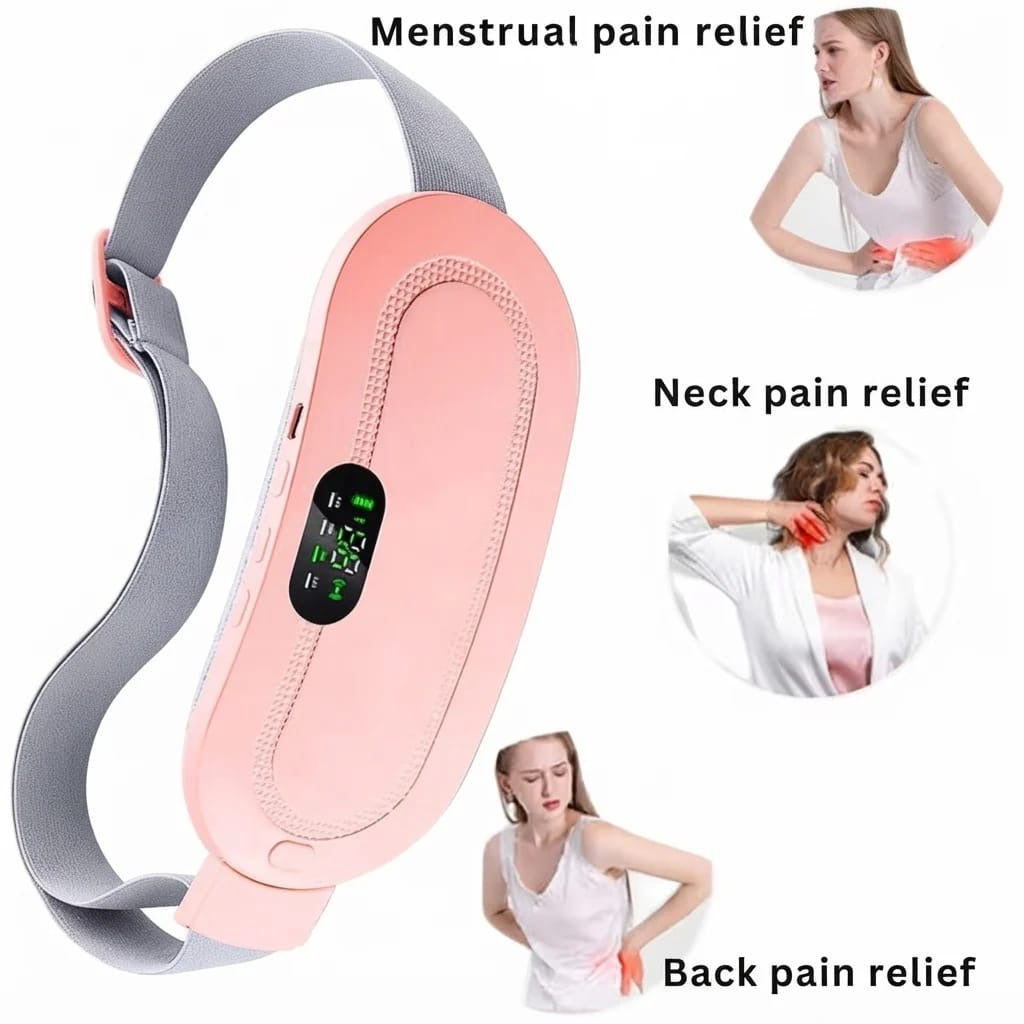 Rechargeable heat & vibration comfort belt