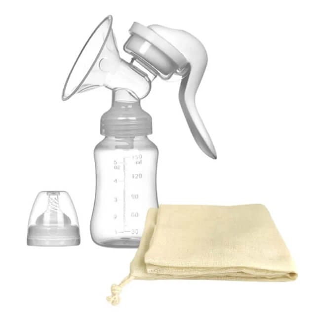 Manual breast pump for mothers